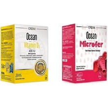 Orzax Ocean D3 Vitamini 400 Iu 20 ml + Ocean Microfer Damla 30 ml
