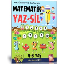 Enine Boyuna Eğitim Okul Öncesi ve 1. Sınıflar Için Matematik Yaz-Sil Kitabı