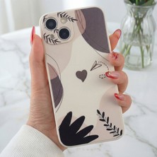Fibaks Apple iPhone 13 Uyumlu Kılıf Tasarımlı Desenli Kamera Korumalı Secret Garden Kalp Yumuşak Silikon Kapak