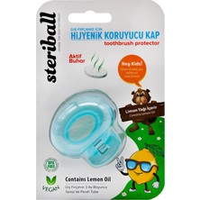 Steriball Manuel Çocuk Diş Fırçası Koruyucu Hijyenik Kap Limon Kokulu
