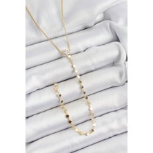 Clariss Pirinç Zirkon Taşlı Yıldız Figürlü Y Model Gold Renk Kadın Kolye