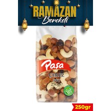 Paşa Kuruyemiş Çiğ Karışık Kuruyemiş 250 gr, Naturel Tuzsuz Karışık Kuruyemiş