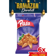 Paşa Kuruyemiş Kavrulmuş Kaju 420 gr (70 gr x 6 Adet) (Tuzlu Kaju Fıstığı)
