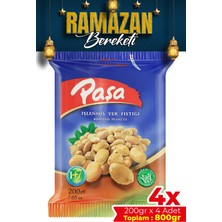 Paşa Kuruyemiş İşlenmiş Yer Fıstığı 200 gr x 4 Adet (800 gr)