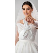 Moda Nur Gelin Kına Takı Kesesi,takı Çantası,kırık Beyaz Renk. Parlak Tafta Kumaş.gelin Takı Kesesi.