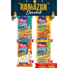 Paşa Kuruyemiş Karışık Kuruyemiş 40 gr x 4 Adet (160 gr)