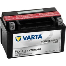 YTX 7A - BS VARTA (TX7A-BS) 12V 6AH Bakımsız AGM Motosiklet Aküsü