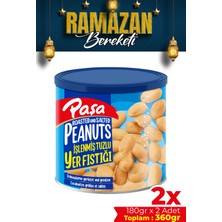 Paşa Kuruyemiş Kavrulmuş Yer Fıstığı Teneke Kutu 180 gr (Tuzlu) x 2 Adet