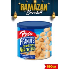 Paşa Kuruyemiş Kavrulmuş Yer Fıstığı Teneke Kutu 180 gr (Tuzlu)