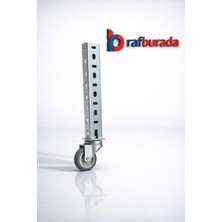 Rafburada 4 Adet Frensiz Çelik Raf Tekerleği - Dosya, Arşiv, Depo, Market Raf Tekerleği