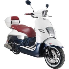 Arora Malibu Pro 125 cc Su Soğutmalı Scooter Beyaz Lacivert