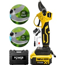 Power Black Germany Ultra Lüks Professional Çift Akülü Dijital Şarjlı Budama Makası