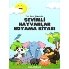 Enine Boyuna Eğitim Sevimli Hayvanlar Boyama Kitabı