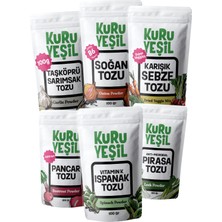 Kuru Yeşil Sebze Tozu Paketi – 600 Gr – Karışık Sebze – Ispanak – Pırasa – Sarımsak – Soğan – Pancar