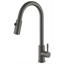 Hafele Pablo Pull Mat Siyah Kuğu Spiralli Mutfak Bataryası