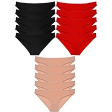 Çamaşır Kenti 15 Adet Süper Eko Set Likralı Kadın Slip Külot 512