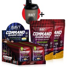 SSN Sports Style Nutrition Command Quadro Whey 1780 Gr 70 Şase MIX Çikolata- Muz Mango ( 40 x 1 box - 15 x 2 Doypacks) Kombinasyon