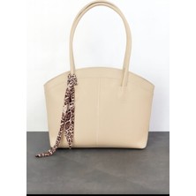 Özüm Takı Çanta Kadın Büyük Boy Omuz ve Kol Çantası Vizon