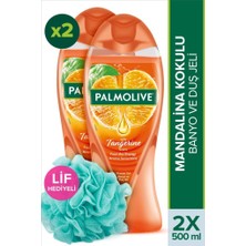 Palmolive Aroma Sensations Feel The Energy Mandalina Kokulu 2'li Duş Jeli 500 ml + Duş Lifi Hediye