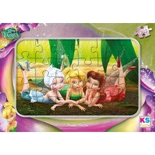 KS Games Disney Fairies Lisanslı Frame Puzzle Yapboz 24 Parça