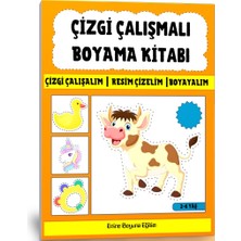Enine Boyuna Eğitim Çizgi Çalışmalı Boyama Kitabı