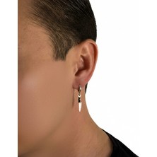 Winy Concept Bıçak Figürlü Erkek Çelik Halka Küpe - 11 mm