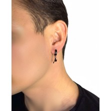 Winy Concept Sıkıştırmalı Balta Figürlü Erkek Çelik Küpe