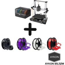 Anycubic Kobra 3 Combo 3D Yazıcı + 4 Adet Filament