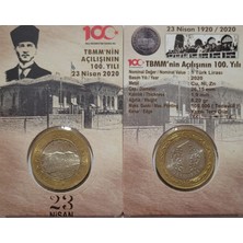3Alp Koleksiyon Tbmm'nin Açılışının 100. Yılı , 1 Lira 2020 Hatıra Parası ve  Kiti