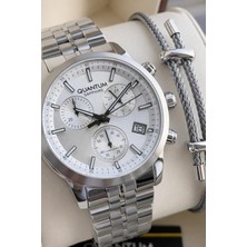 Quantum Sapphire Cam Italyan Bileklikli 10 Atm Suya Dayanıklı 2 Yıl Garantili Erkek Kol Saati 1008B