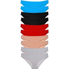 Çamaşır Kenti 10 Adet Süper Eko Set Likralı Kadın Slip Külot 533