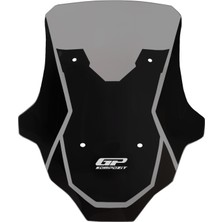 Gp Kompozit Honda Adv 350 2023-2025 Uyumlu Kısa Spor Ön Cam Füme 49 cm