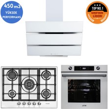 Eminçelik ve Afm Tech Markalı /inoxa Dijital Turbolu  Ankastre Set ( 22 380 Wok + FM7701 + FM3251 )