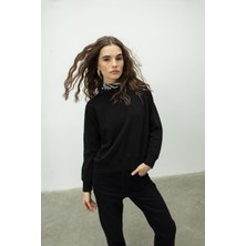 Tubia Bisiklet Yaka Basic Şardonsuz Sweatshirt