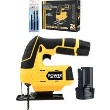 Power Black 12V Çift Akülü Şarjlı Dekupaj Testere Makinesi