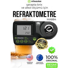 Milwaukee MA884 Dijital Şarap ve Alkol Refraktometresi – Brix & Potansiyel Alkol Metre