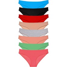 Çamaşır Kenti 8 Adet Süper Eko Set Likralı Kadın Slip Külot Set 4