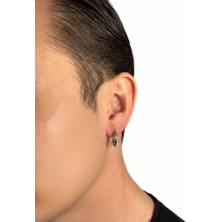 Winy Concept Unisex 316L Çelik Gümüş Renk Halka Küpe - Tekli Satış