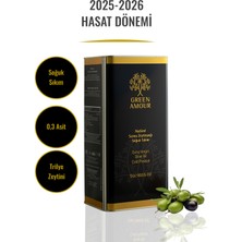 Green Amour, 2025-2026 hasat Soğuk Sıkım, 0,3 Asit, 370 Polifenol,  Naturel Sızma Zeytinyağı