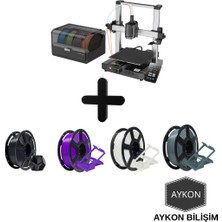 Anycubic Kobra 3 Combo 3D Yazıcı + 4 Adet Filament