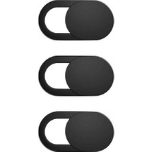 Hype Store Spelt Laptop Tablet Kamera Webcam Kapatıcı Örtücü Sürgülü Kapak 3'lü Siyah