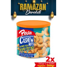 Paşa Kuruyemiş Kavrulmuş Kaju 300 gr (150 gr x 2) Teneke Kutu, Tuzlu Kaju Fıstığı