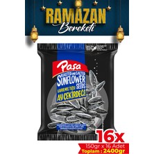 Paşa Kuruyemiş Kavrulmuş Tuzlu Ay Çekirdeği 150 gr x 16 Adet (2400 gr)(Siyah Ay Çekirdeği, Dakota)