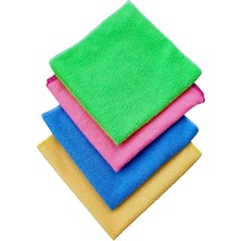 Hype Store Bezi 4'lü Paket - 40X40 Cm, Yüksek Emici, Tüy ve Hav Bırakmaz, Çabuk Kuruyan, Çok Amaçlı Kullanım Iç