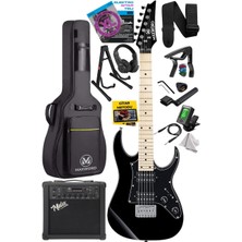 Hype Store Maxword DE-150BK-25AMP Maple Klavye Hh Yüksek Kaliteli 25W Amfili Elektro Gitar Seti