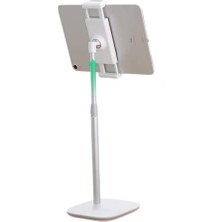 Hype Store Yükseklik ve Açı Ayarlı Masaüstü Telefon ve Tablet Tutucu Stand Beyaz