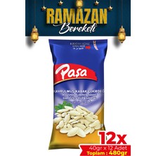 Paşa Kuruyemiş Kavrulmuş Kabak Çekirdeği 480 gr (40 gr x 12 Adet) (Tuzlu Kabak Çekirdeği)