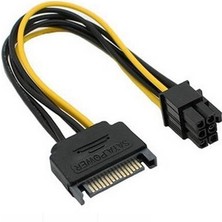 Hype Store PX-4582 15 Pin Sata To 6 Pin Ekran Kartı Power Anakart Güç Kablosu