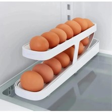 Hype Store Tineke 2 Katlı Otomatik Buzdolabı Yumurta Standı Yumurtalık Rafı Saklama Kabı Buzdolabı Organizer