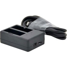 Hype Store Sj6 Serisi Uyumlu Çift Slotlu Ikili Batarya Şarj Aleti Istasyonu